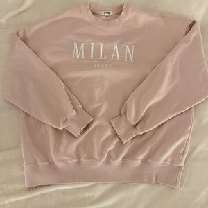 Garage Pink Crew Neck Sweater
